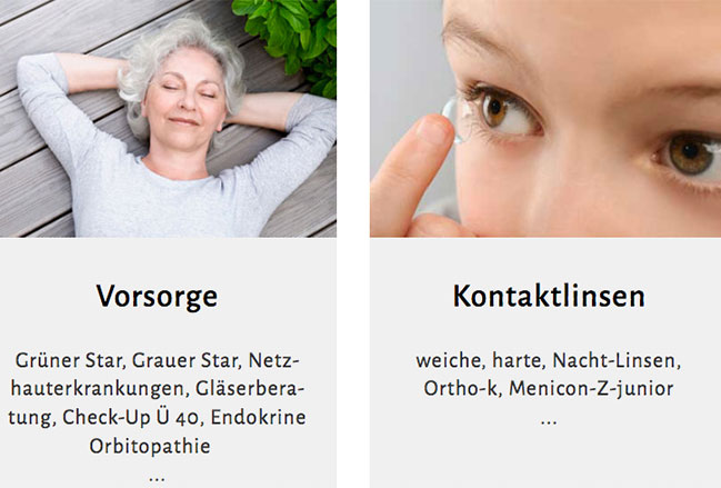 Website Augenärztinnen Burgdorf